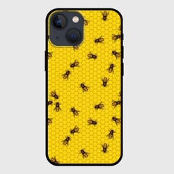 Чехол для iPhone 13 mini Пчелы в сотах