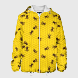 Мужская куртка 3D Пчелы в сотах
