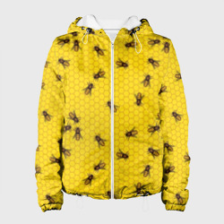 Женская куртка 3D Пчелы в сотах