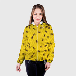 Женская куртка 3D Пчелы в сотах - фото 2