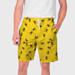 Мужские шорты 3D Пчелы в сотах