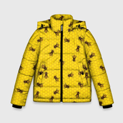 Зимняя куртка для мальчиков 3D Пчелы в сотах