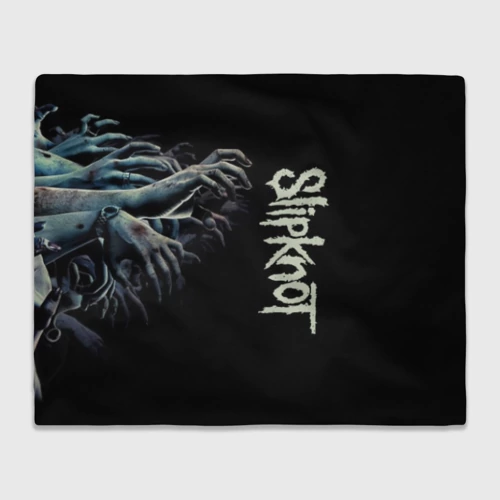 Плед 3D с принтом Slipknot, вид спереди #2