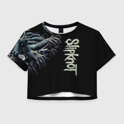 Женская футболка Crop-top 3D Slipknot