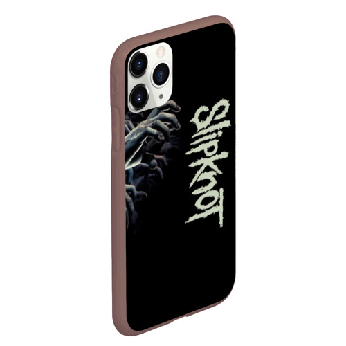 Чехол для iPhone 11 Pro Max матовый Slipknot, цвет коричневый - фото 3