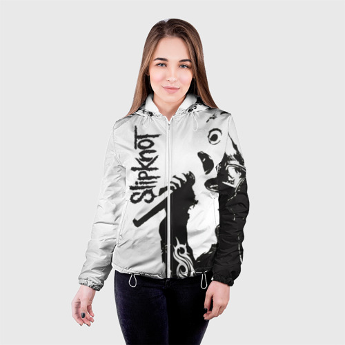 Женская куртка 3D Slipknot, цвет белый - фото 3