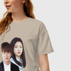 Женская футболка хлопок Oversize Kim Tan and Cha Eun Sang - фото 2