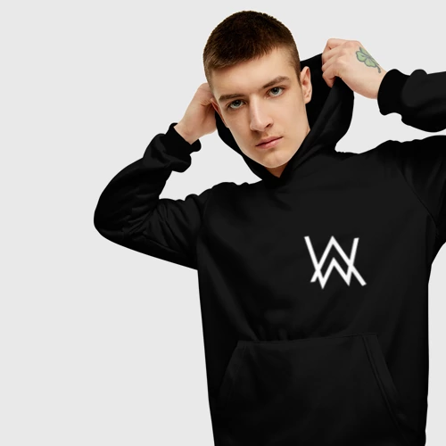 Мужская толстовка 3D с принтом Alan Walker, вид сбоку #3