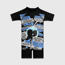 Детский купальный костюм 3D Detroit fan art