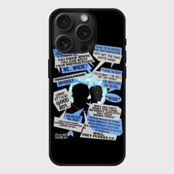 Чехол силиконовый для Apple iPhone 15 Pro матовый Detroit fan art