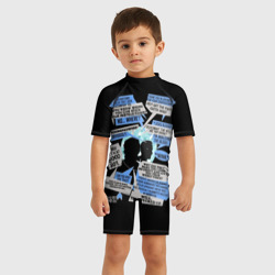 Детский купальный костюм 3D Detroit fan art - фото 2