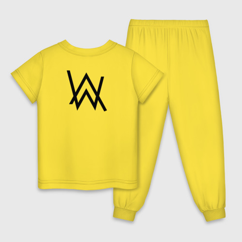 Детская пижама хлопок Alan Walker, цвет желтый - фото 2