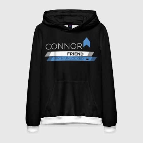 Мужская толстовка 3D Connor friend, цвет белый