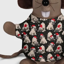 Новогодние мопсы