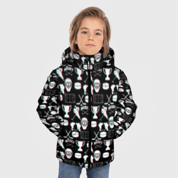 Зимняя куртка для мальчиков 3D Хоккей glitch - фото 2