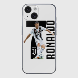 Чехол для iPhone 15 силиконовый с защитой камеры Ronaldo the best
