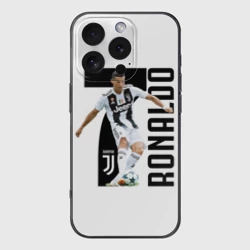 Чехол для iPhone 16 Pro силиконовый с защитой камеры Ronaldo the best