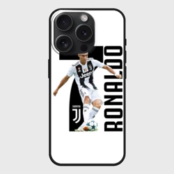 Чехол силиконовый для Apple iPhone 15 Pro Мax матовый Ronaldo the best