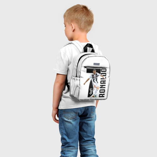 Детский рюкзак 3D с принтом Ronaldo the best, фото на моделе #1