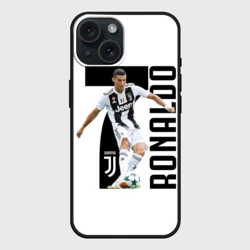Чехол силиконовый для Apple iPhone 15 матовый Ronaldo the best