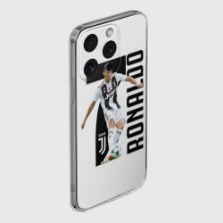 Чехол для iPhone 15 Pro силиконовый с защитой камеры Ronaldo the best - фото 2
