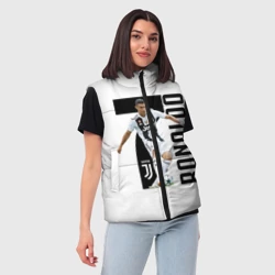 Женский жилет утепленный 3D Ronaldo the best - фото 2
