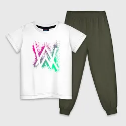 Детская пижама с белой футболкой Alan Walker