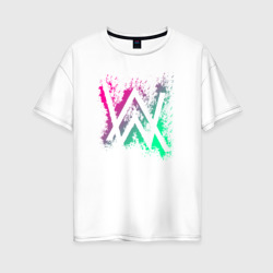 Женская футболка хлопок Oversize Alan Walker