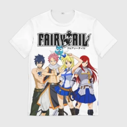 Мужская футболка 3D Команда Фейри Тейл
