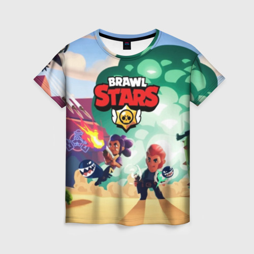 Женская футболка 3D BRAWL STARS