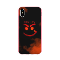 Чехол для iPhone X матовый Bon Jovi
