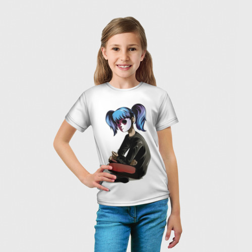 Детская футболка 3D Sally Face (Спина), цвет 3D печать - фото 5