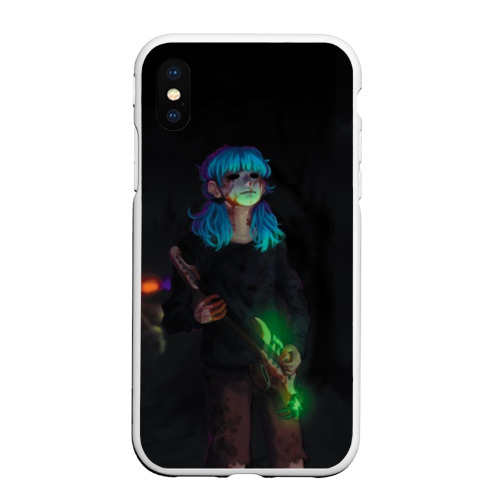 Чехол для iPhone XS Max матовый Sally Guitar, цвет белый