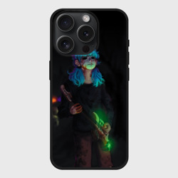 Чехол силиконовый для Apple iPhone 15 Pro матовый Sally Guitar