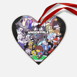 Деревянная игрушка Сердце Undertale