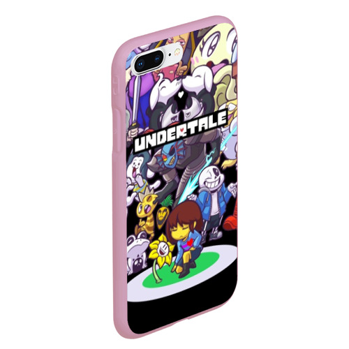 Чехол для iPhone 7Plus/8 Plus матовый Undertale, цвет розовый - фото 3