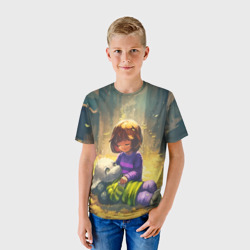 Детская футболка 3D Фриск и Азриэль - Undertale - фото 2