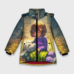 Зимняя куртка для девочек 3D Фриск и Азриэль - Undertale