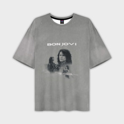 Мужская футболка oversize 3D Bon Jovi