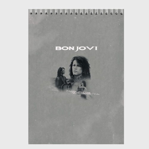 Скетчбук Bon Jovi, цвет белый