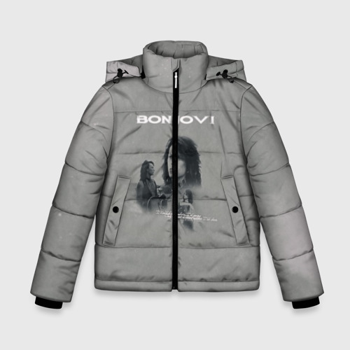 Зимняя куртка для мальчиков 3D Bon Jovi, цвет черный