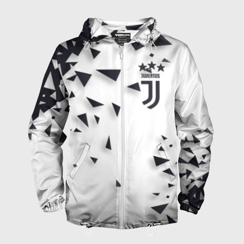 Мужская ветровка 3D Juventus, цвет белый