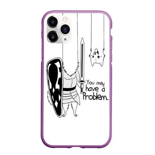 Чехол для iPhone 11 Pro Max матовый Undertale, цвет фиолетовый