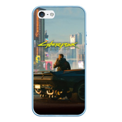 Чехол для iPhone 5/5S матовый Cyberpunk 2077