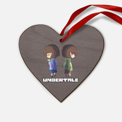 Деревянная игрушка Сердце Undertale