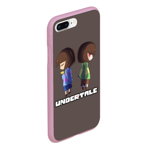 Чехол для iPhone 7Plus/8 Plus матовый Undertale, цвет розовый - фото 3