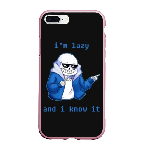 Чехол для iPhone 7Plus/8 Plus матовый Undertale, цвет розовый