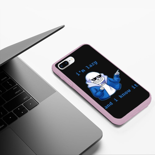 Чехол для iPhone 7Plus/8 Plus матовый Undertale, цвет розовый - фото 5