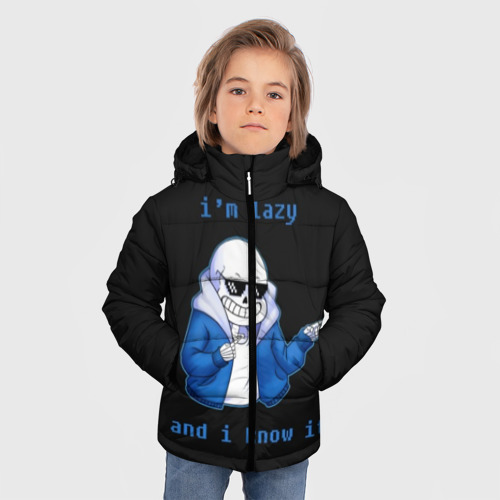 Зимняя куртка для мальчиков 3D Undertale, цвет черный - фото 3