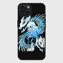 Чехол силиконовый для Apple iPhone 15 матовый Undertale